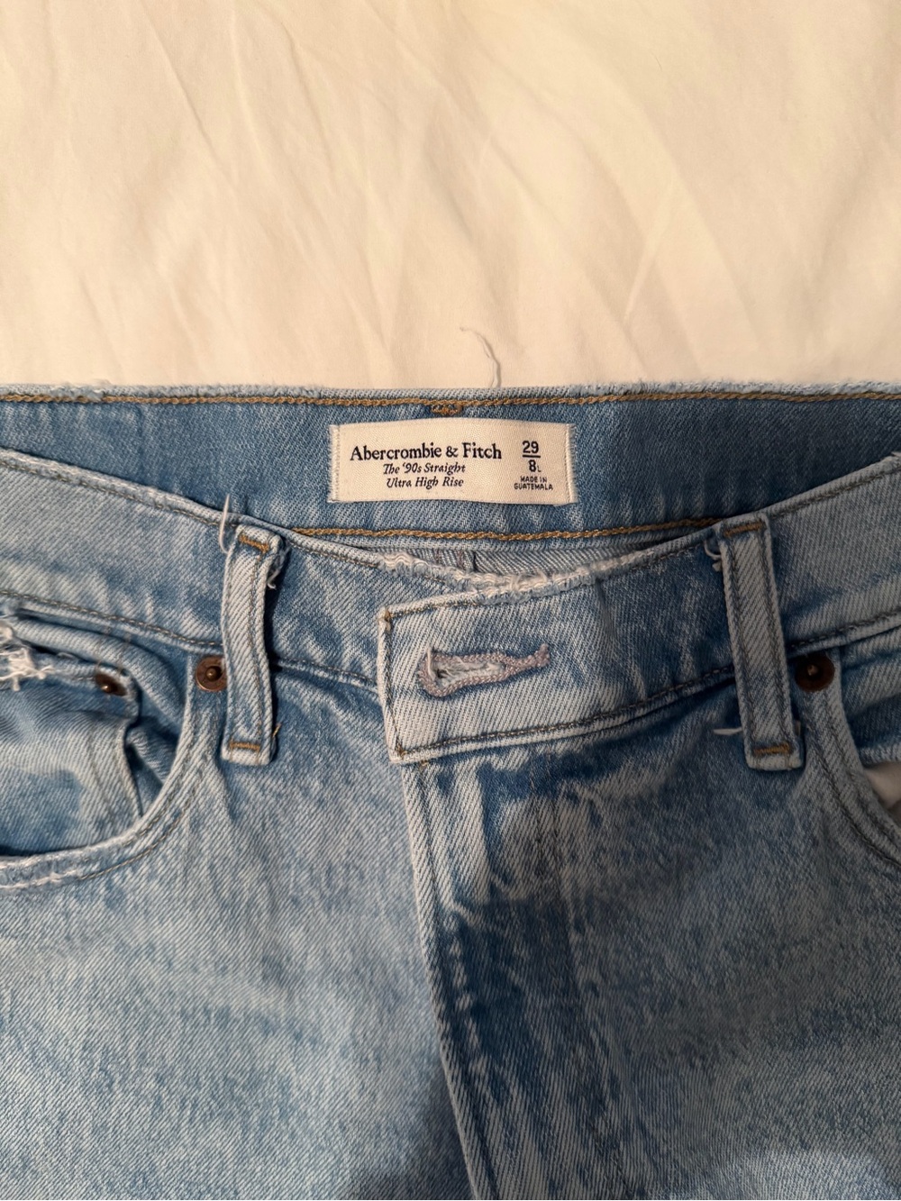 Abercrombie & Fitch Light Blue Denim Jeans - Ultra High Rise